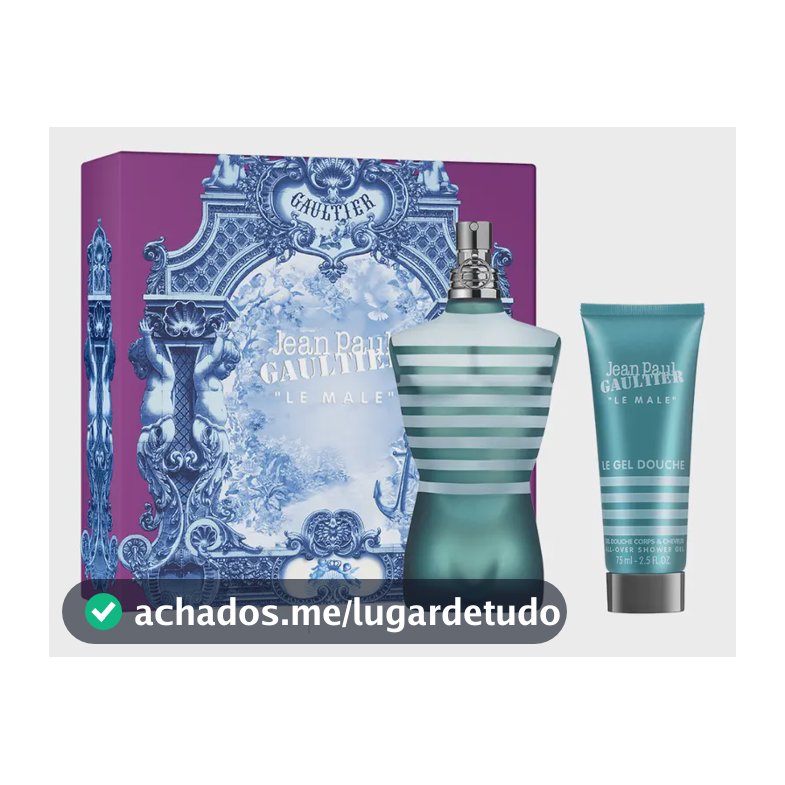 Conjunto de perfume Jean Paul Gaultier Le Male EDT 75 ml + Gel de banho 75 ml FD25 EDT 75 ml para homens