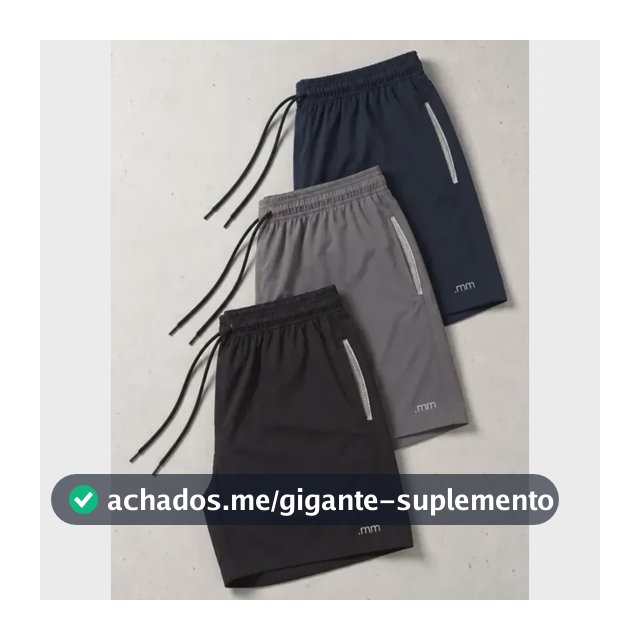 Kit 3 Bermuda Masculina Tactel Com Elastano Academia Treino Preto-marinho-cinza G