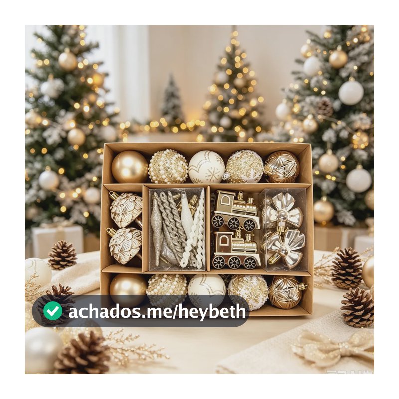Kit 45 Bolas De Enfeites De Natal Decoração Natalina Árvore