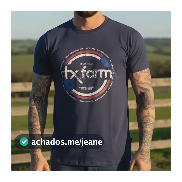 Camiseta Masculina Texas Farm - Cm581 - Azul Marinho