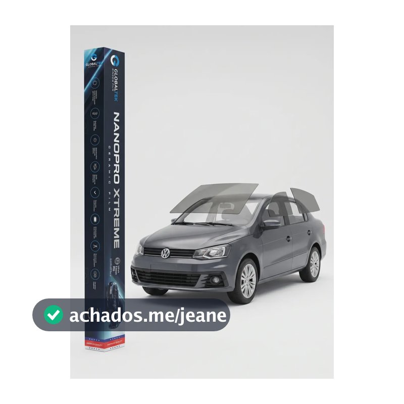 Película Automotiva Volkswagen Voyage 2009-2020 Nano Cerâmica Térmica Pré-cortada Anti Calor Proteção Uv G20 Frente + G5 Laterais E Traseira