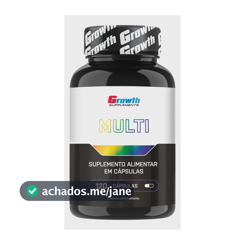 Multivitamínico Growth Supplements em cápsula Sem sabor x 100g de 120 un