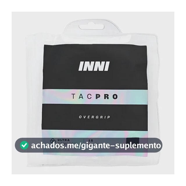 Overgrip Inni Tacpro Com 15 Unidades Preto Preto