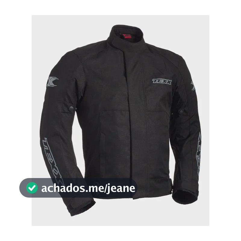 Jaqueta Motoqueiro Masculina Texx Ronin X11 Impermeável Full V1 - Preto Liso L
