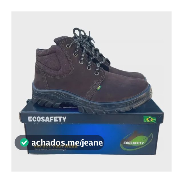 Nobuck Botina Epi Bota De Segurança Bico Pvc Café Marrom