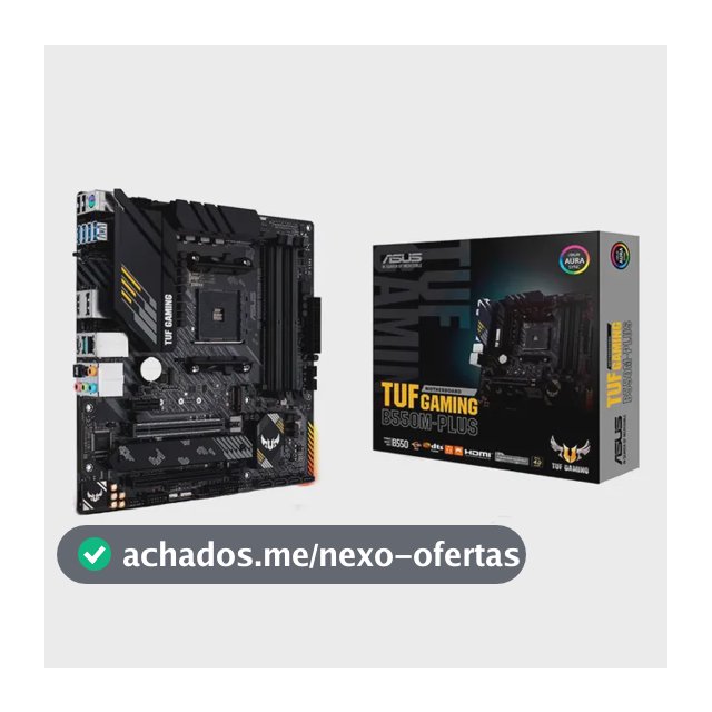 Placa Mãe Asus Tuf Gaming B550m-plus Ddr4 AMD Am4 mATX RGB