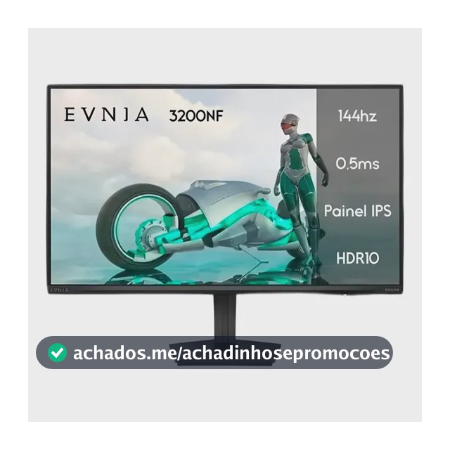 Monitor Gamer Philips Evnia 27'' 144hz 0,5ms Ips Full Hd Preto 127/220v