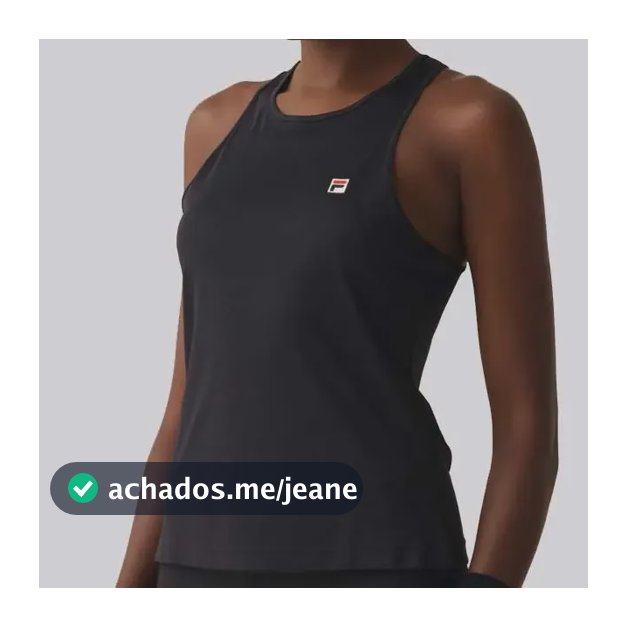 Regata Fila Tennis Basic Tank Feminina Preta