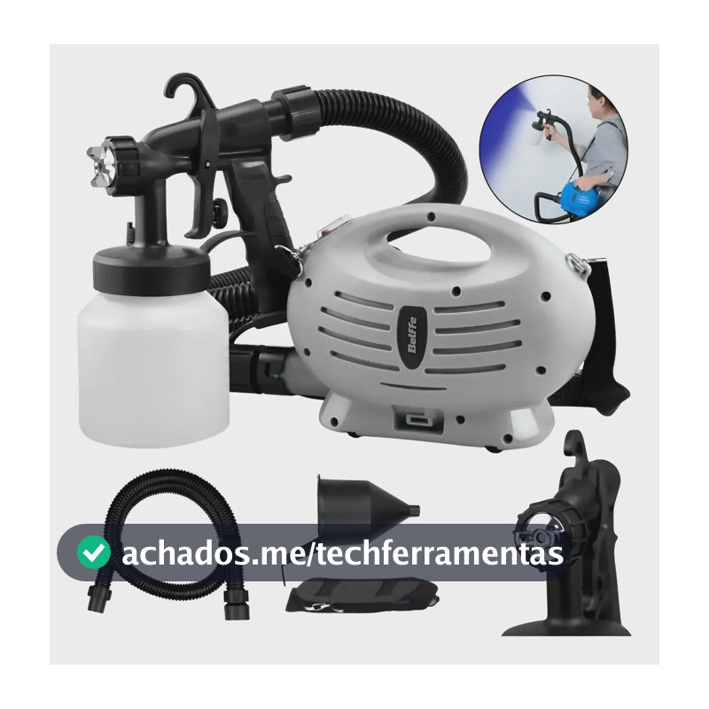 Pistola De Pintura Com Compressor Elétrico 650w