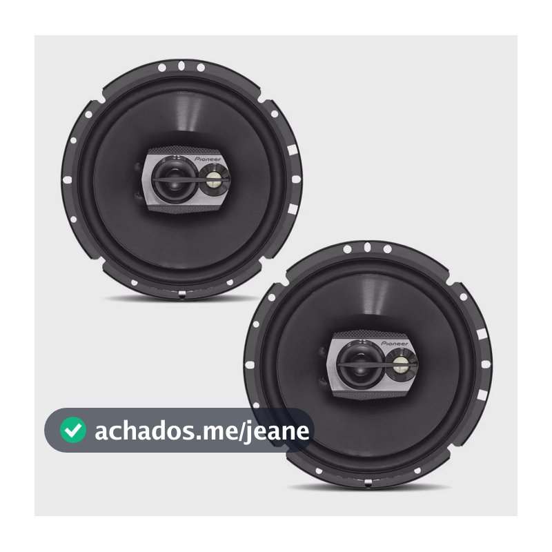 Kit alto falante Pioneer Ts-1790br 6 polegadas 120w Rms par cor preto
