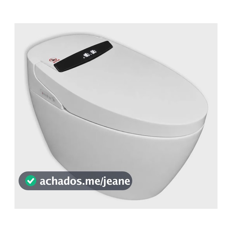 Vaso Sanitário Inteligente Led Multifunções Smart Automático Com Sensor Controle De Funções 110v