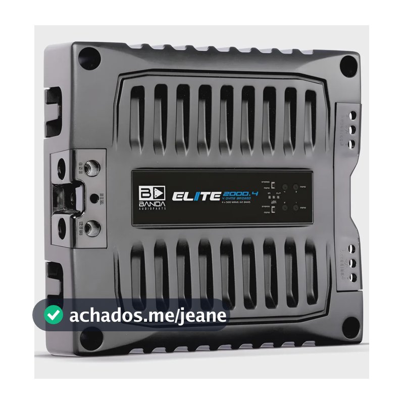Modulo Banda Elite 2000.4 2000 Wrms 2 Ohms 4 Canais Cinza-escuro