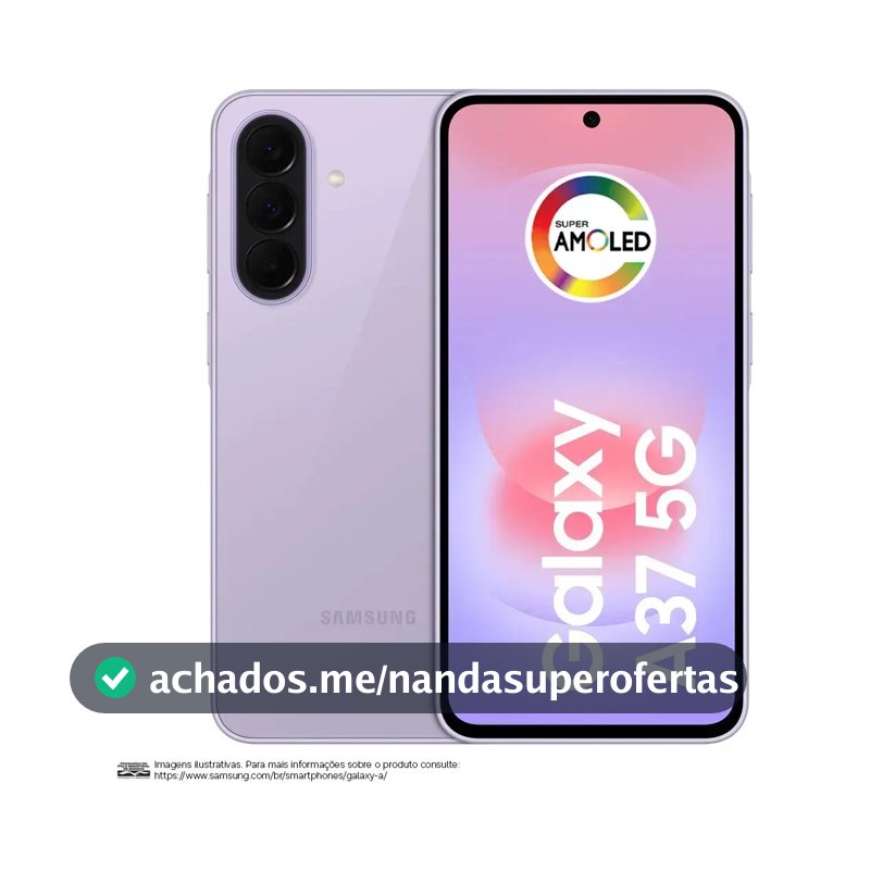 Celular Samsung Galaxy A37 5G 256GB, 8GB RAM, Câmera 50MP