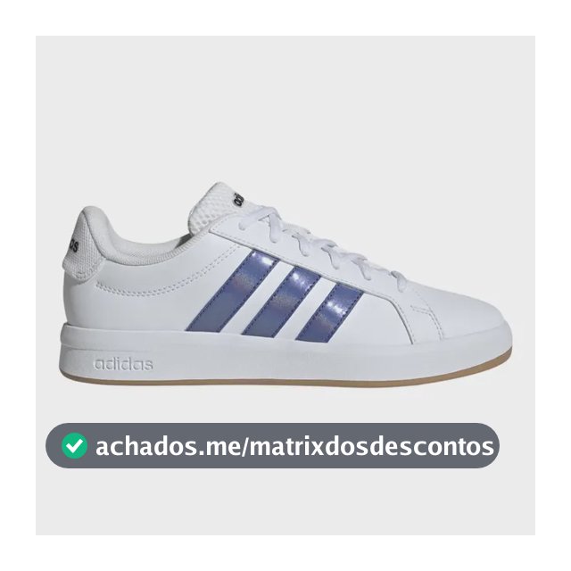 Tênis Feminino Grand Court Base 3.0 adidas Branco Liso 39 Br