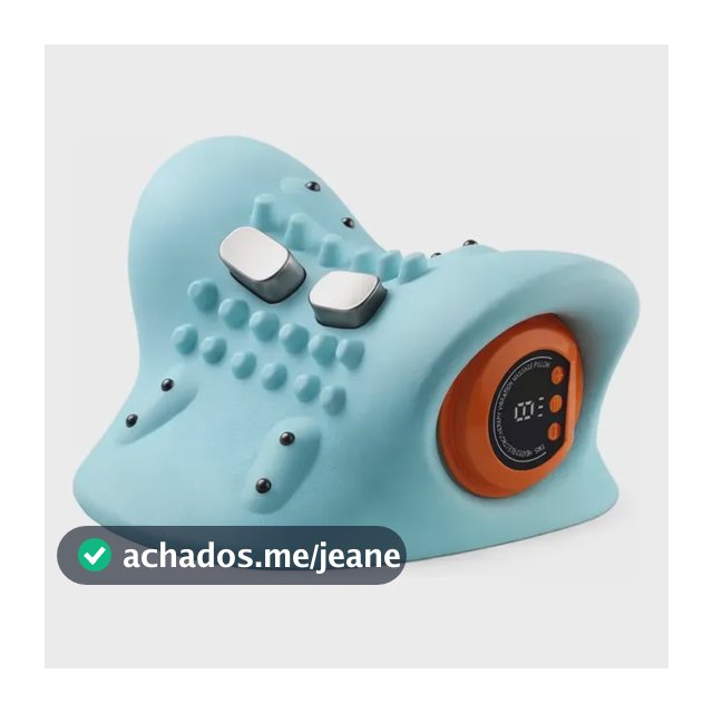 Massageador Cervical 4/1 Alivia Pescoço Tensão Dores Pazie Azul