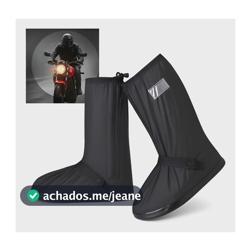 Capa De Chuva Sapato Tênis Calçado Impermeável Motoqueiro Variado Xl