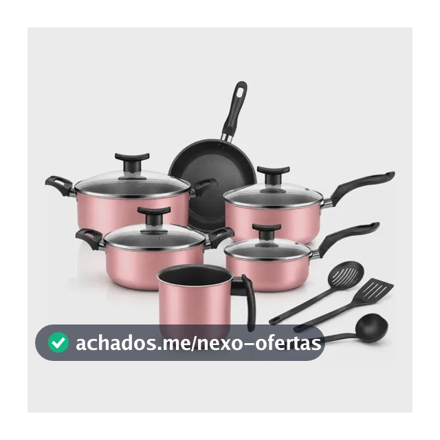 Jogo De Panelas Antiaderente 9 Peças Teflon Várias Cores