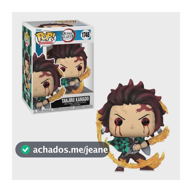 Boneco Funko Pop! Demon Slayer - Tanjiro Respiração Do Sol