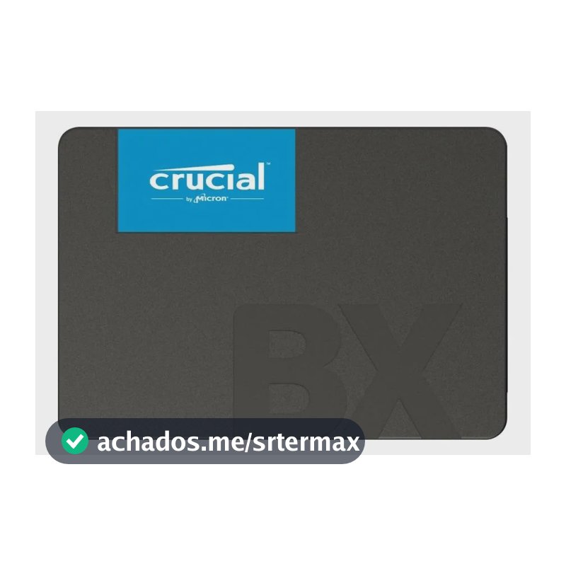 Ssd 1tb Sata Iii 2,5 Pol. Crucial Bx500 Ct1000bx500ssd1 Velocidade De Leitura Até 540mb/s Disco Sólido Interno