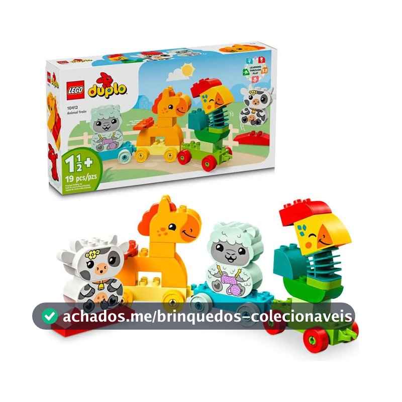 Lego Duplo Trem De Animais 10412 Blocos De Montar 19 Peças