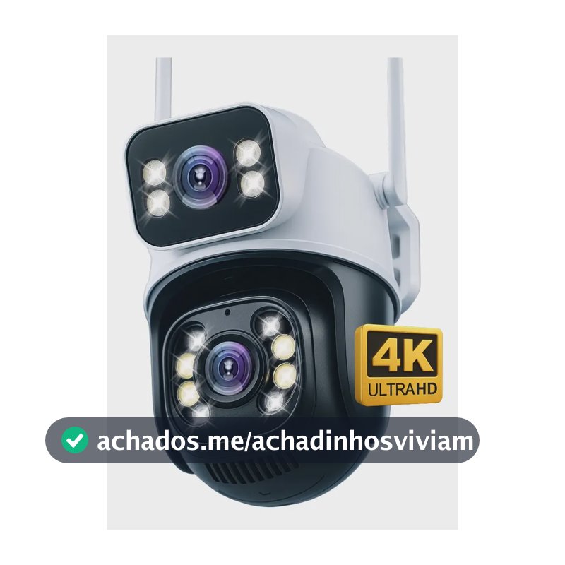 Câmera Segurança Ip Externa Wifi A28 App Icsee À Prova Dágua Ip66 Dome Lente Dupla Lentes 2 Em 1 Vigilancia Visão Noturna Infravermelho  4k Uhd Nova Geração Lançamento 2026 Nexgen