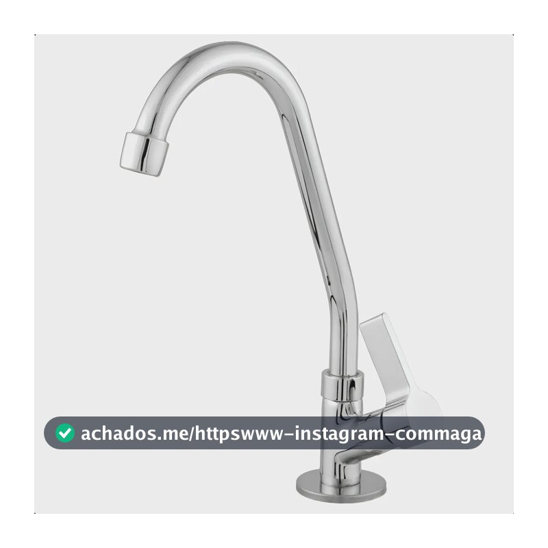 Torneira De Cozinha De Bancada Bica Móvel Pia Metal Prateado