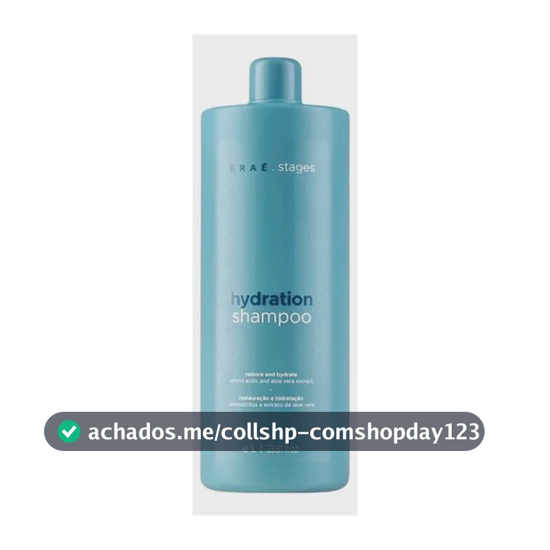 Shampoo Braé Stages Hydration Cabelos Danificados 1 L