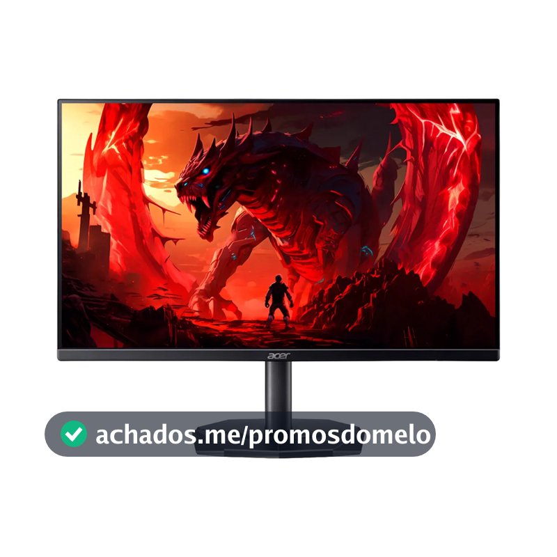 Monitor Gamer 27" Acer Nitro KG0 KG270 P0bi com Tela LED VA Full HD 144Hz 1ms GtoG AMD FreeSync Game Mode 8 Modos 99% sRGB e Design ZeroFrame