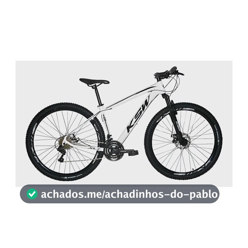 Bicicleta Aro 29 Ksw Xlt 24 Marchas Shimano Freio Hidraulico Branco/preto 19