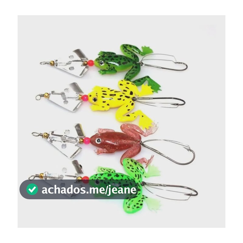 Kit 04 Isca Artificial Bapumel Sapo Frog Anti Enrosco Traira Conforme As Fotos - Sku 052