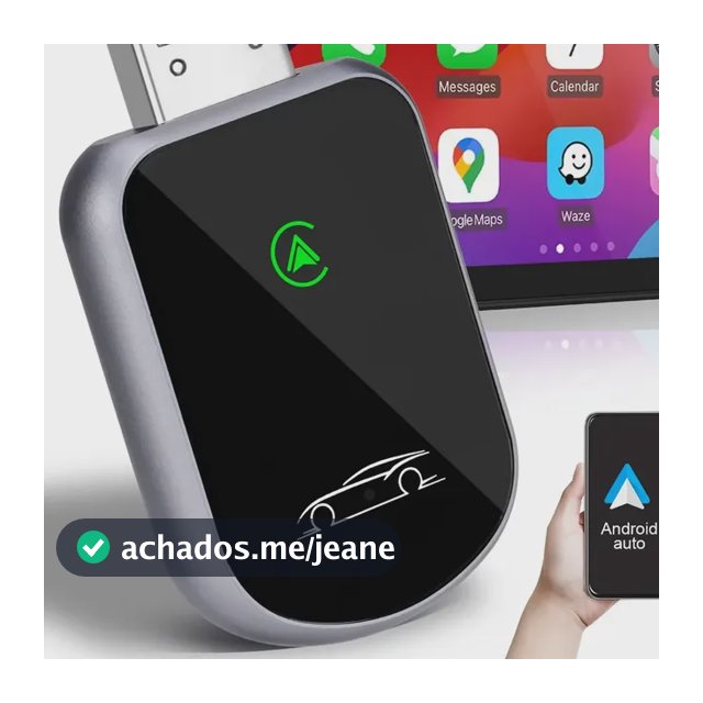 Adaptador Carplay Sem Fio E Android Auto Wireless Para Usb/usb-c, Com iPhone E Android, Plug And Play
