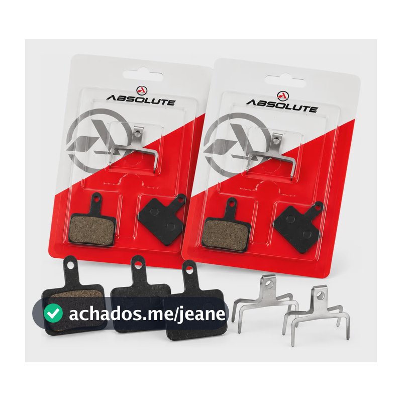 2 Par Pastilhas De Freio Absolute B01 P/ Shimano Mt200/mt500