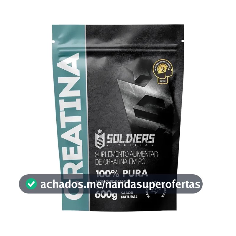 Creatina Soldiers Nutrition em pó Sem sabor x 600g