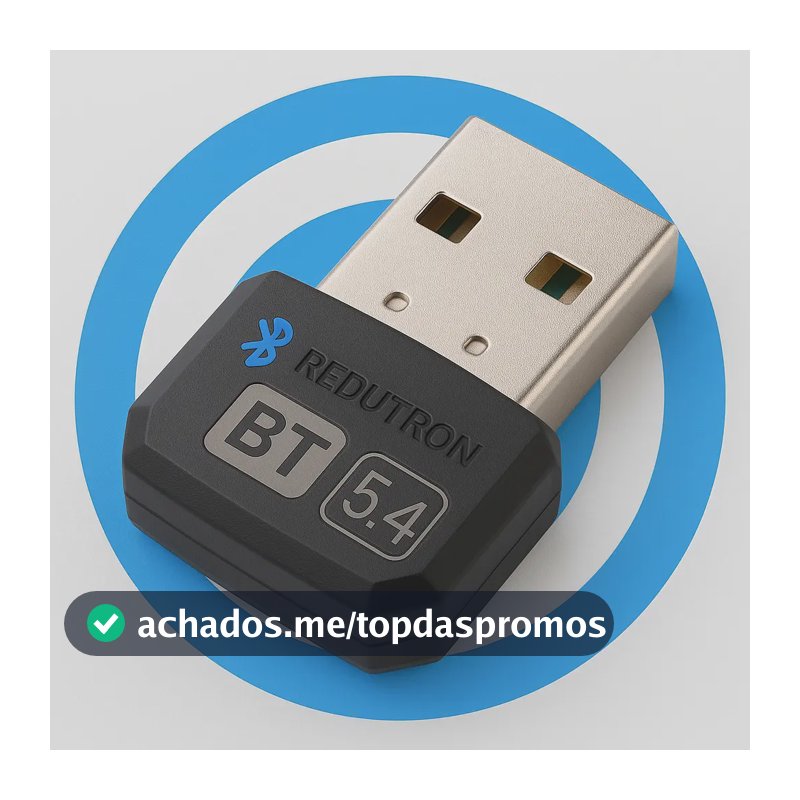 Adaptador Rec Bluetooth 5.4 P/ Computador Até 7 Dispositivos