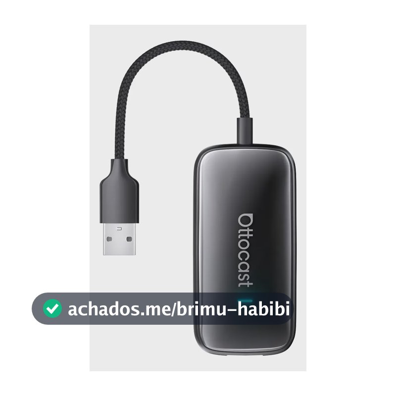Ottocast Adaptador Sem Fio Carplay/android Auto 4gb 32gb