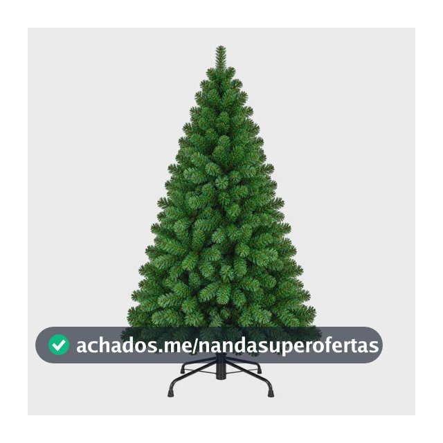 Árvore De Natal Pinheiro Canadense 2,10m 1200 Galhos Verde Verde