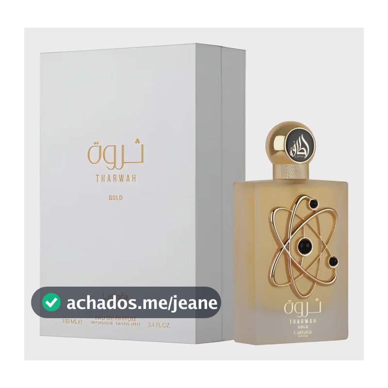Perfume Lattafa - Tharwah Gold Edp Compartilhável (100ml)