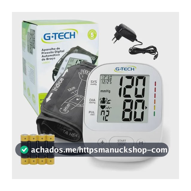 Medidor De Pressão Arterial Digital De Braço Portátil G-tech Medidor La800
