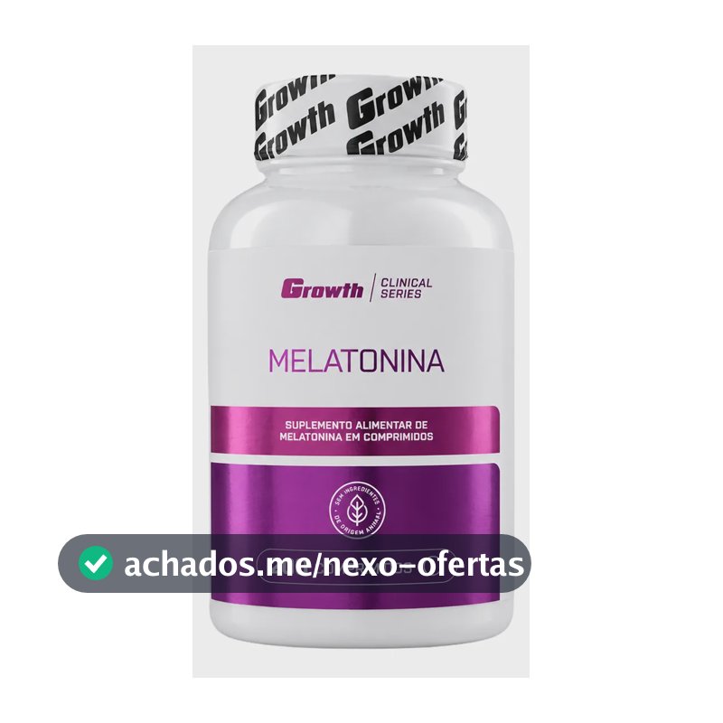 Melatonina (0.21mg) 200 Comprimidos Growth Supplements Sem Sabor