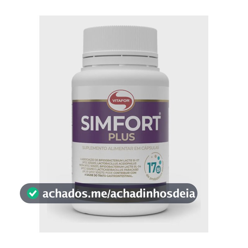 Simfort® Plus Vitafor Probióticos Ativos 17 Bilhões 60 Caps