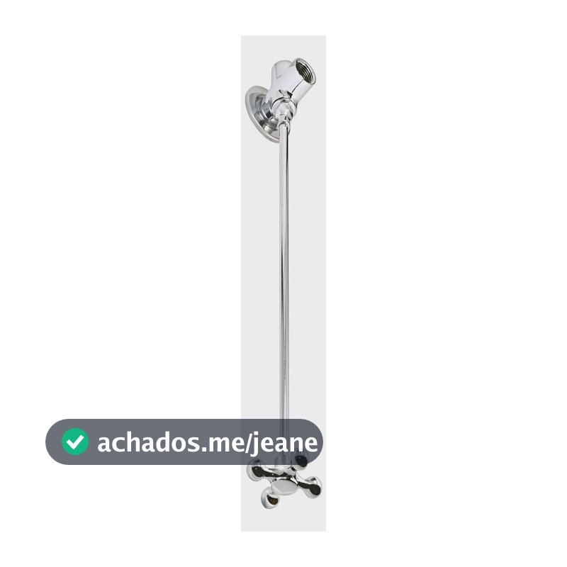 Misturador Registro Externo Aquecimento Solar E Gás 30 Cm Cromado