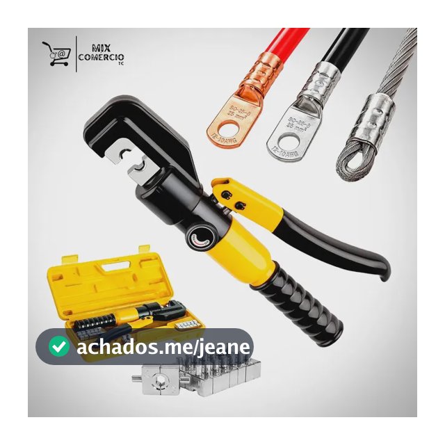 Alicate Hidráulico para Crimpagem de Terminais 4 mm a 70 mm Com Maleta e Matrizes