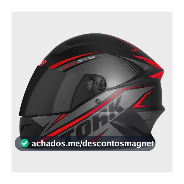 Capacete Moto Pro Tork Fechado Viseira Fumê Street Promoção