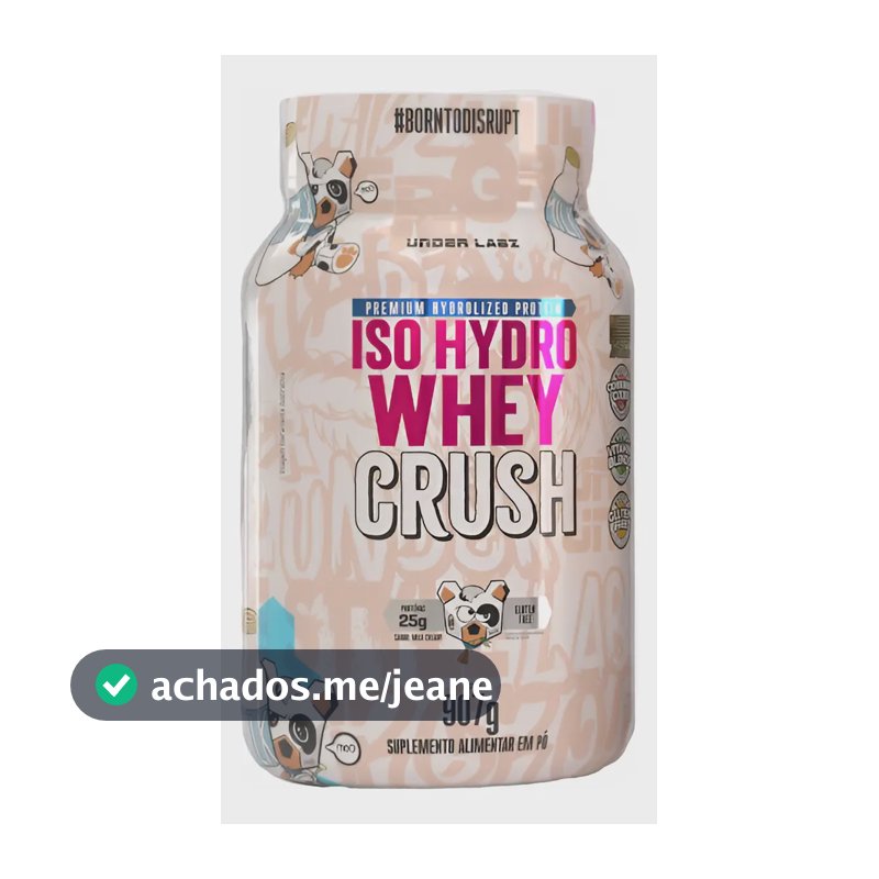 Iso Hydro Whey Crush 907g Milk Cream Under Labz Sabor Creme de leite