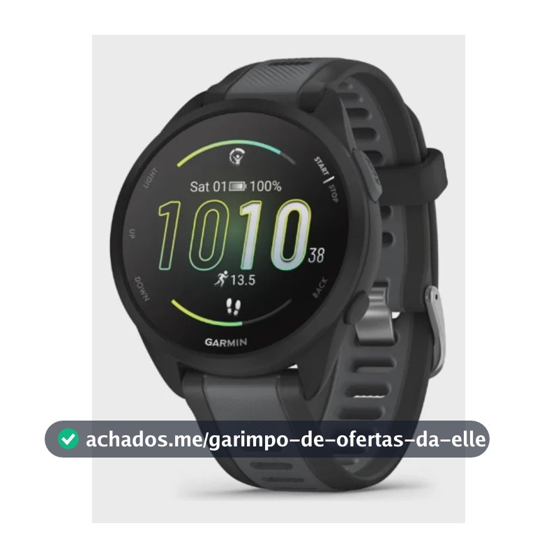 Garmin Forerunner 165 Gps 010-02863-20 43 Mm Preto Correa Esportiva