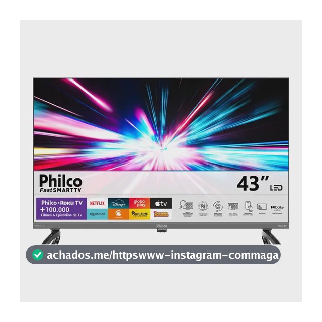 Smart Tv 43 Philco P43vik Roku Led Dolby Audio Wi-fi Hdmi Hdr Full Hd 110/220v