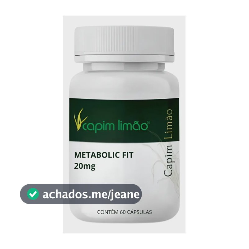 Metabolic Fit 20 Mg 60caps Sem Sabor