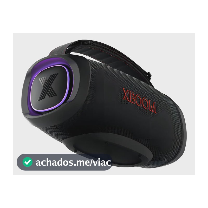 Caixa de Som LG XBOOM GO XG8T Bluetooth 5.3, 40W, Som Imersivo, LED Personalizável, Party Mode, Resistente à Água IPX7, Bateria Longa Duração e Design Compacto
