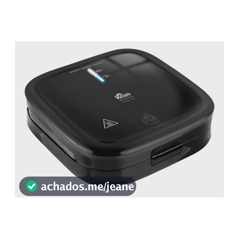 Sanduicheira Elétrica Pop Grill Kian Antiaderente 127v 750w Preto 127v