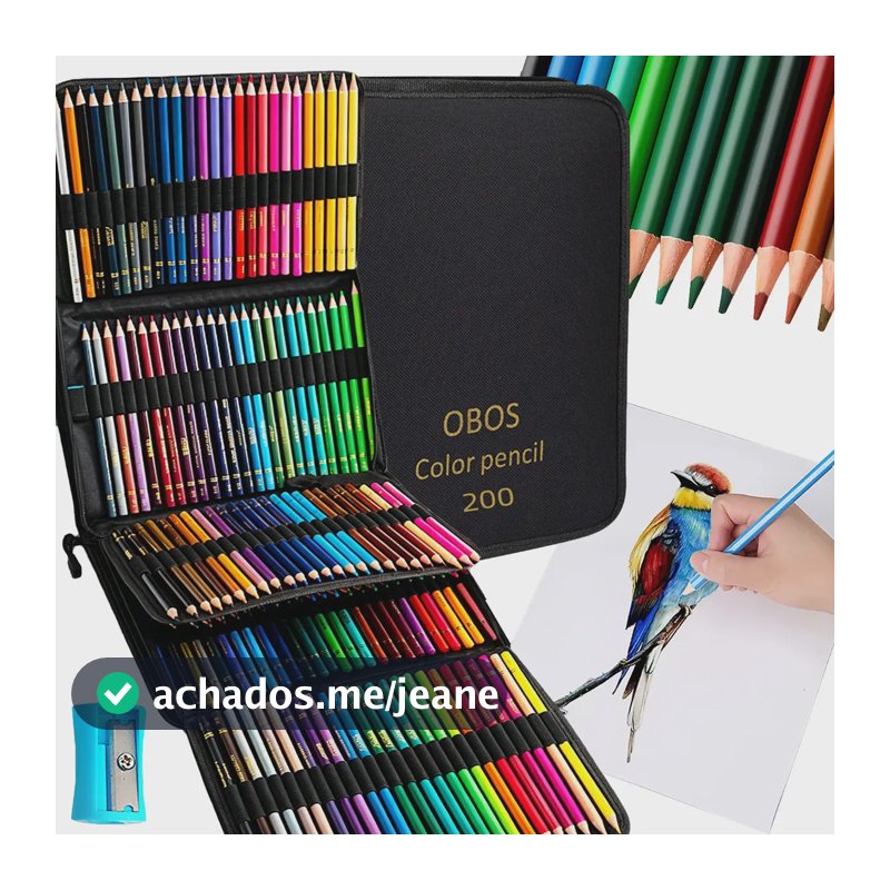 120 Kit Lápis De Cor,desenho Artístico Com Caixa De Lapis 200 Lápis